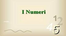 I Numeri